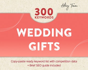 Etsy besten Schlüsselwörter für Hochzeitsgeschenke 2026 - Etsy Listing und Seo Marketing Hilfe - Finden Sie heraus, wie Sie mehr auf Etsy verkaufen können