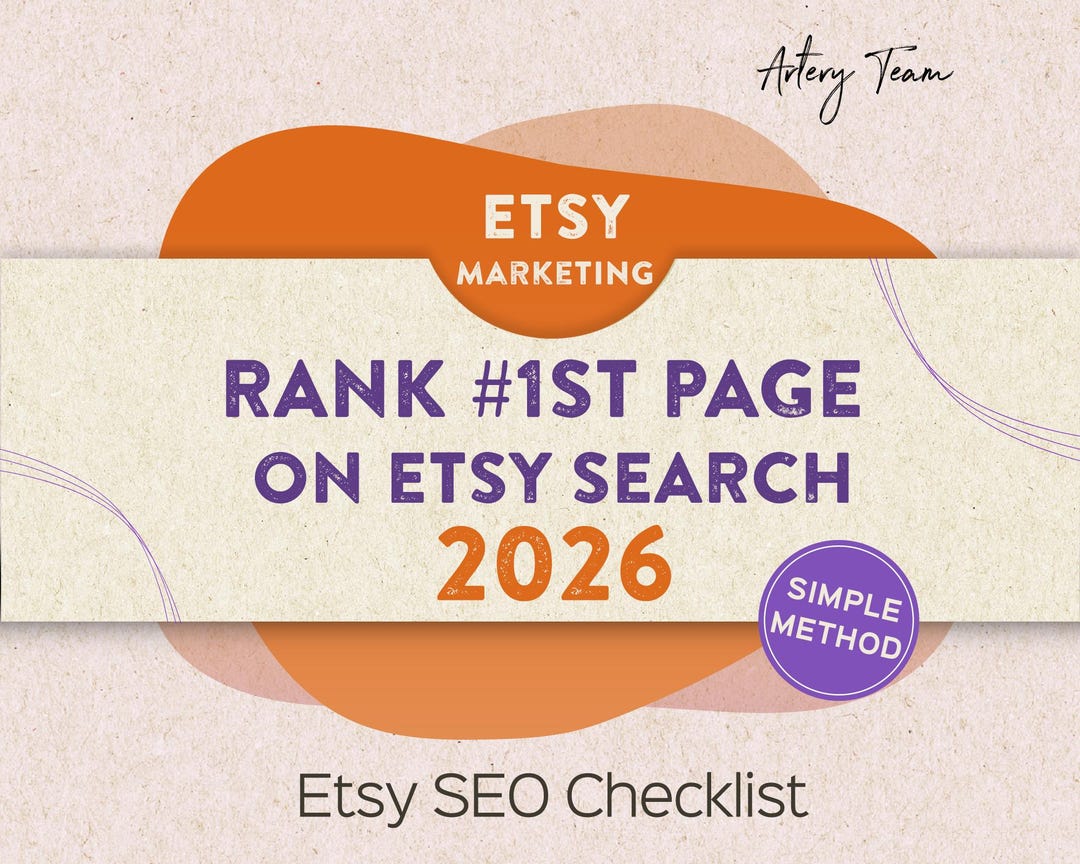 Etsy SEO Checklist for 2026 - Rank 1st Page on Etsy Search - Etsy ...