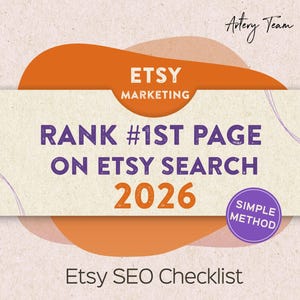 Etsy SEO Checklist for 2026 - Rank 1st Page on Etsy Search - Etsy Seller Guide How to sell more on Etsy