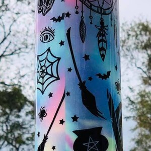 Crystal Ball, Glow in the Dark, Tarot, Witch, Tumbler, "I Can Clearly See That You Are Full of Sh*t" Halloween, Magic, 20-oz with lid/straw