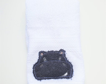 Hippo Hand Towel