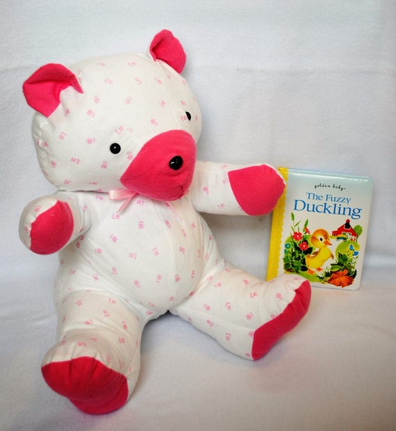 Receiving Blanket Bear Baby Blanket Bear Memory Bear Etsy