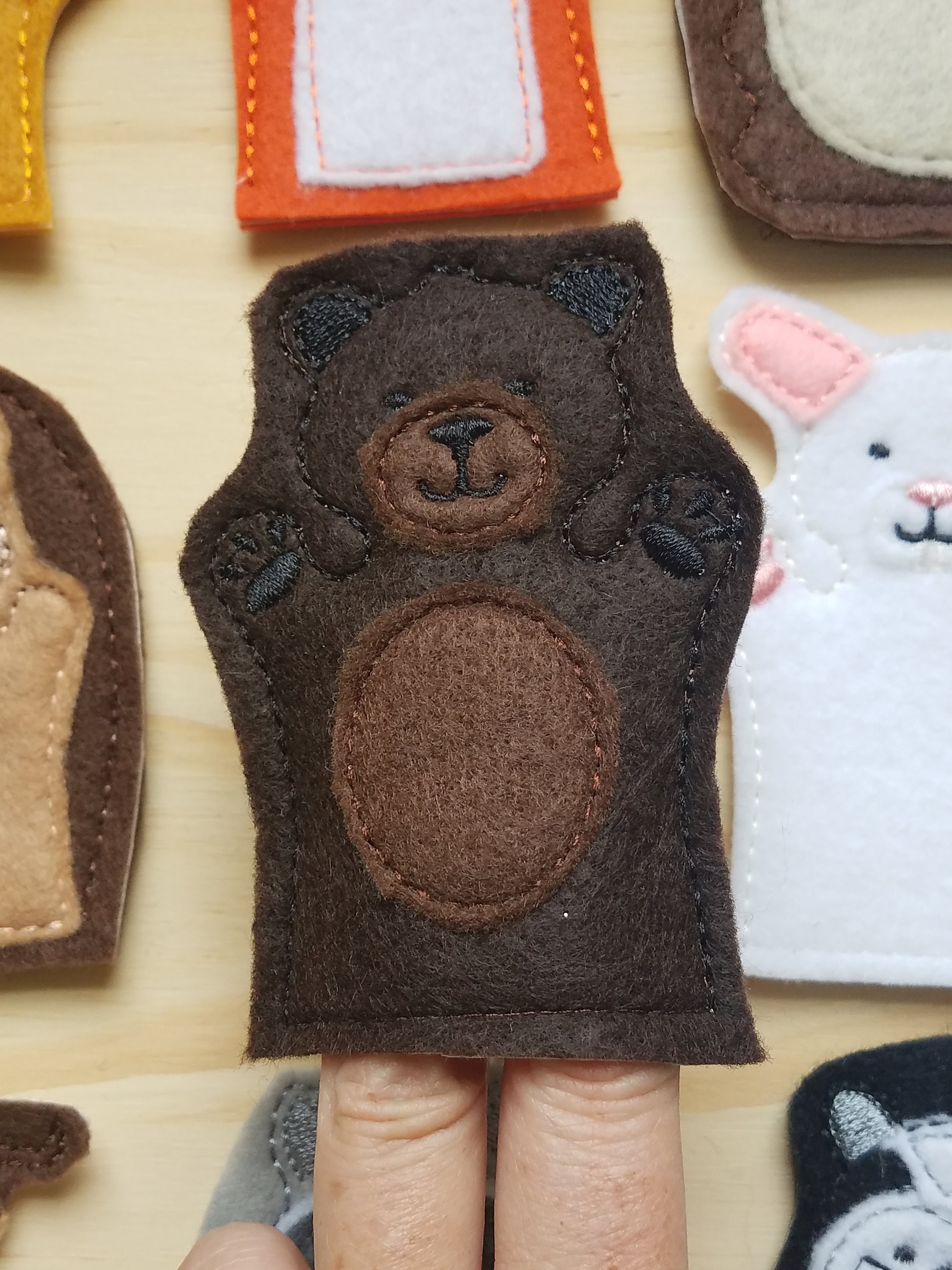 Finger Puppets Forest Animal Finger Puppets Gift for Kids Etsy