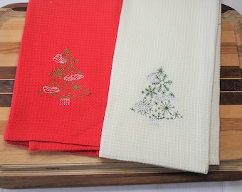 Christmas Tree Hand Towel, Holiday Decor, Gift For her