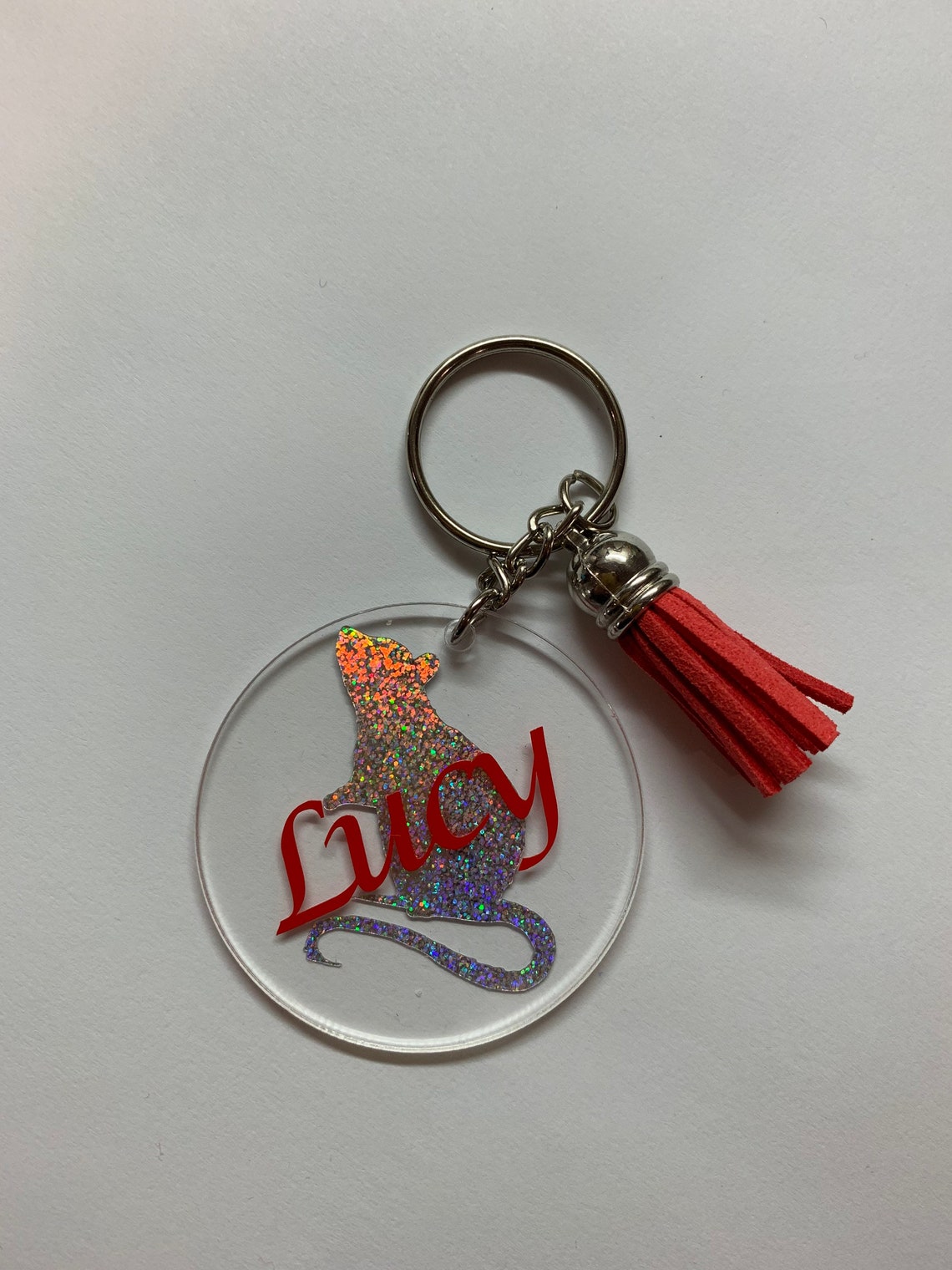 Personalised name key ring initial key ring Etsy