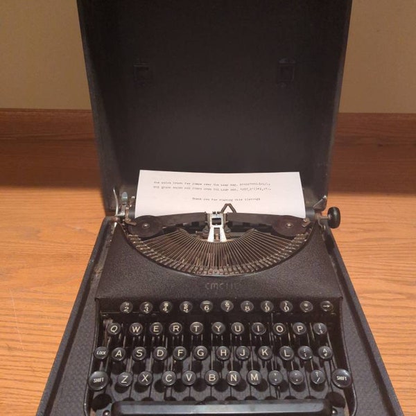 1940 Remington Remette portable manual typewriter with case