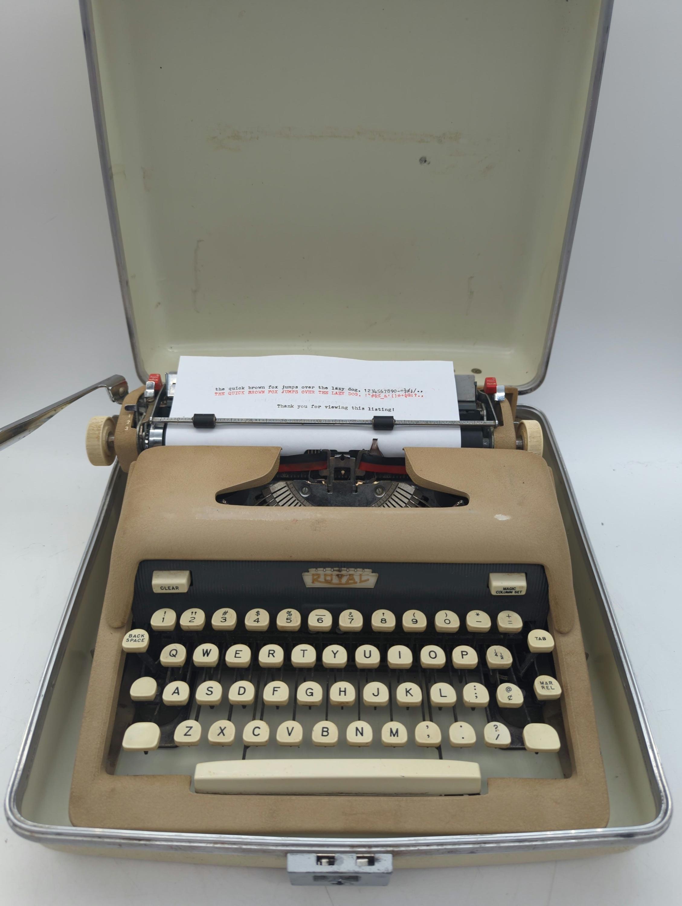 アンティーク 1931年製 ROYAL社 ポータブルタイプライター 清掃