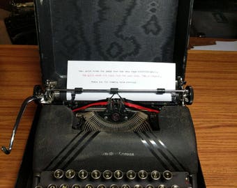 1946 Smith Corona Sterling typewriter with case and key!
