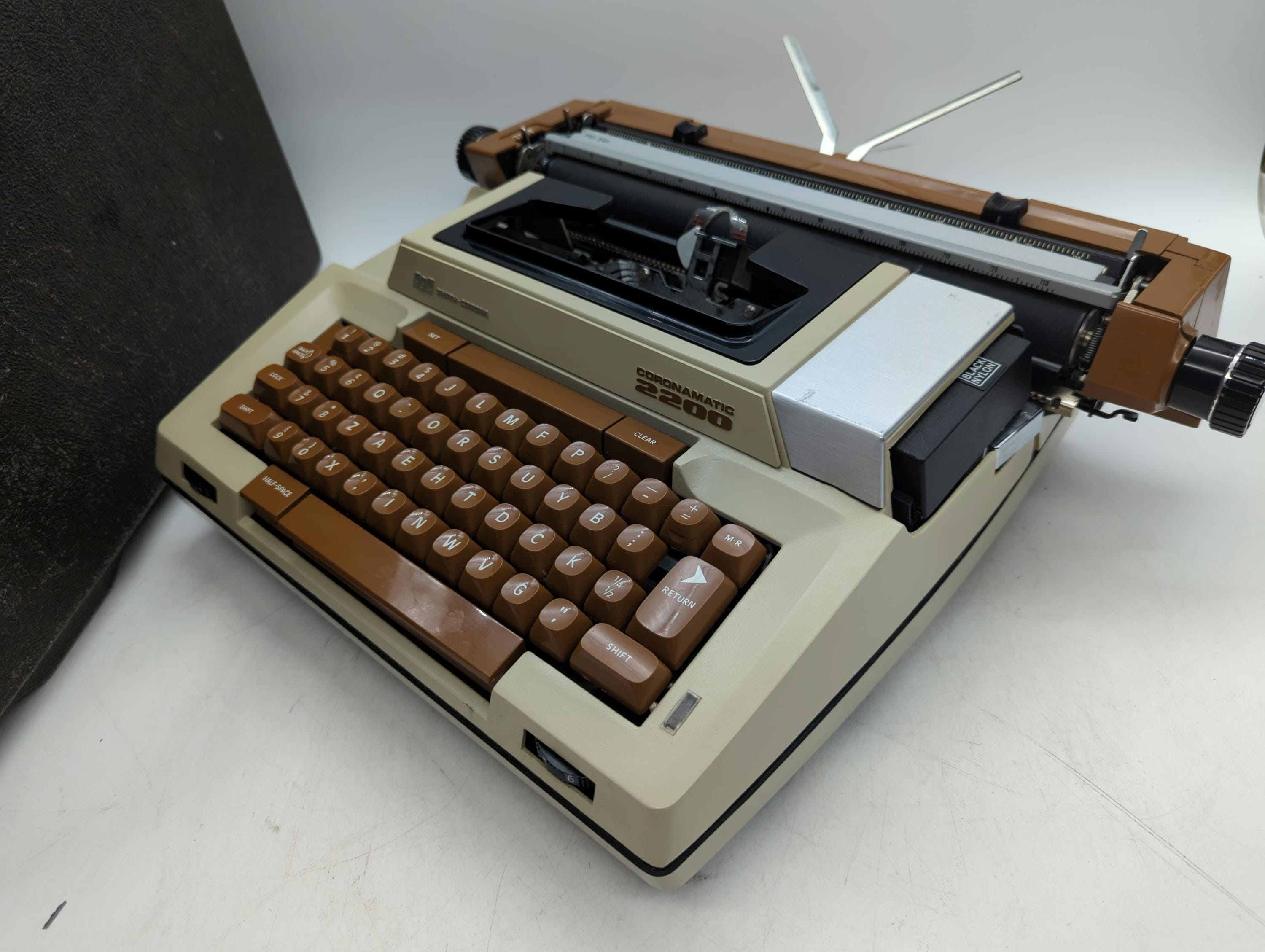 Right Hand Dvorak! 1970's Brown Smith Corona Coronamatic 2200