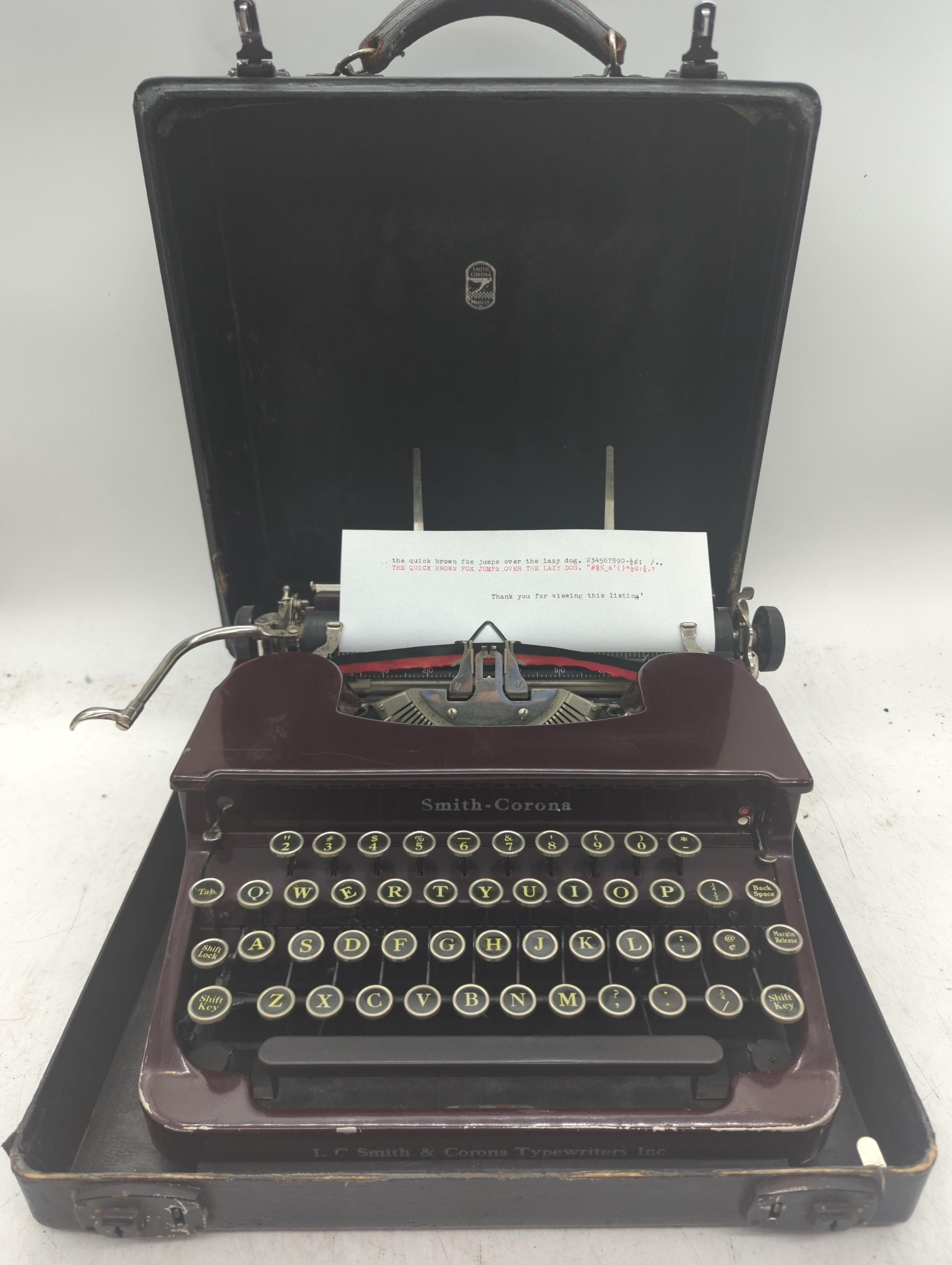 Vintage Smith Corona Working Typewriter - Etsy
