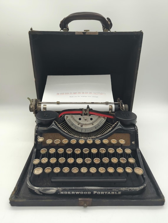 実働品　UNDERWOOD PORTABLE 3BANK タイプライター Underwood Portable 3-Bank Typewriter - My Cup Of Retro
