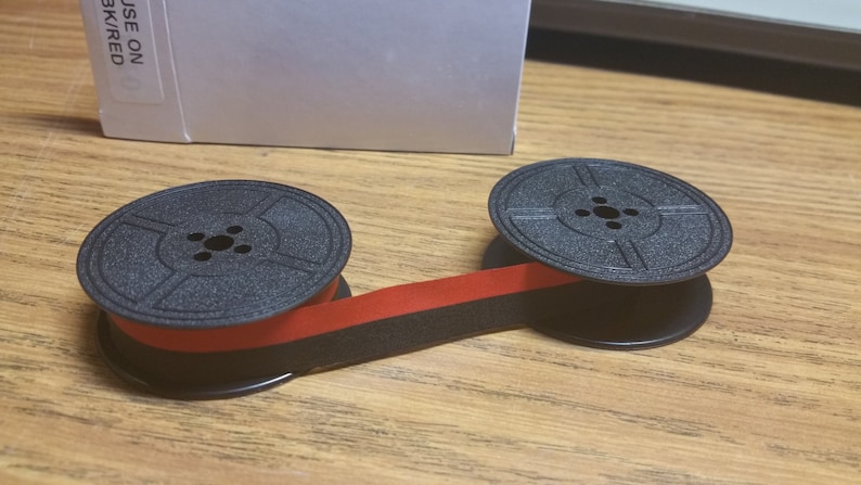 Underwood Universal Universal Quiet Tab Typewriter Ribbon Black Twin Spool