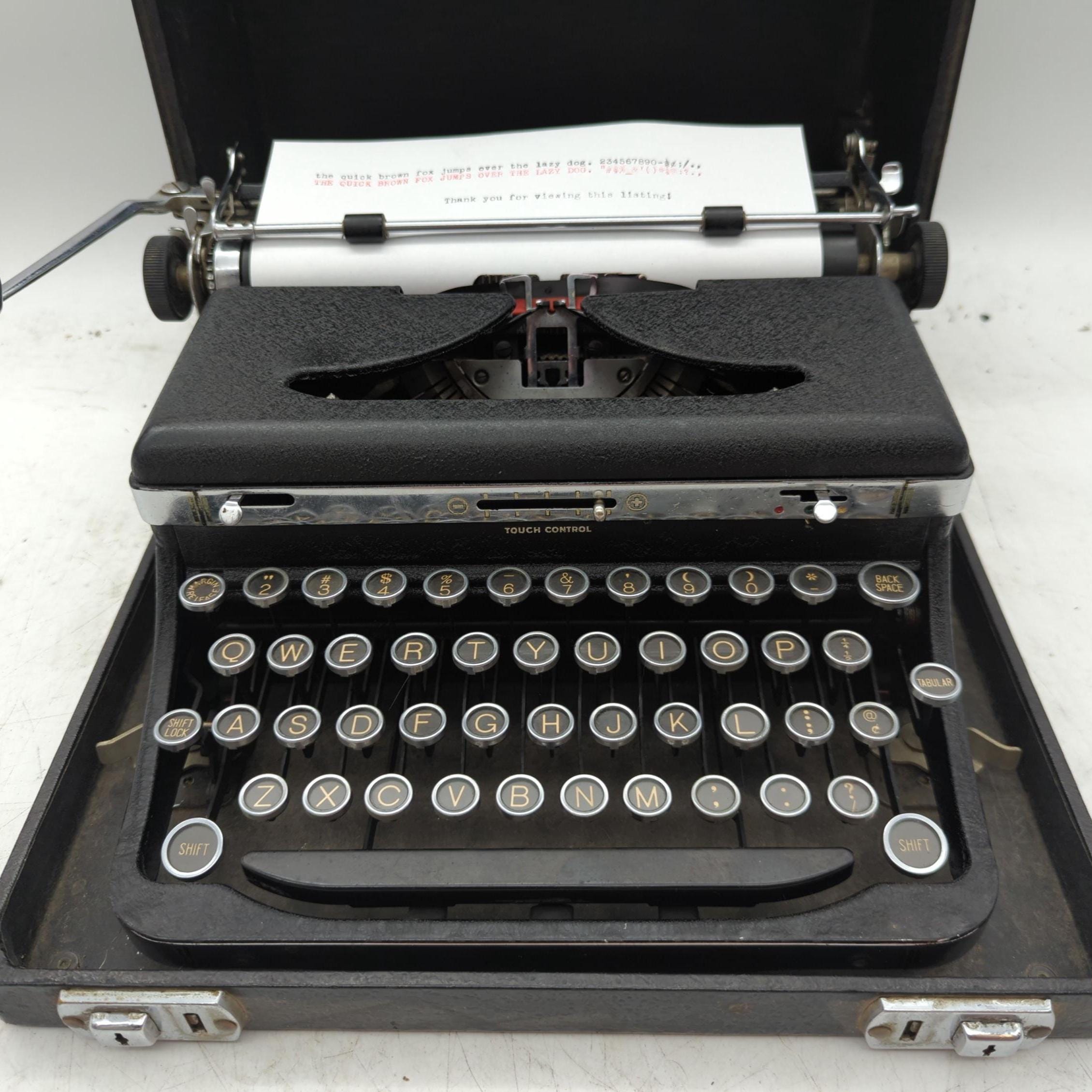 1936 Royal Deluxe Portable Manual Typewriter With Case! - Etsy