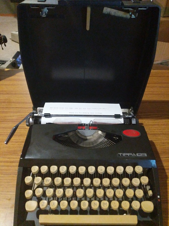 1971 Black Adler Tippa S Ultra Portable Typewriter Etsy 1971 Black Adler Tippa S Ultra Portable Typewriter Etsy