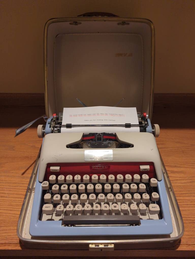 Vintage Brown Marx 200 Plastic Toy Typewriter 