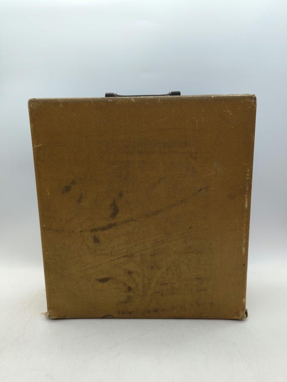 1952 Army Green Hermes 2000 portable typewriter with