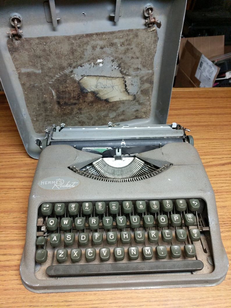 1956 Hermes Rocket ultra portable typewriter Etsy