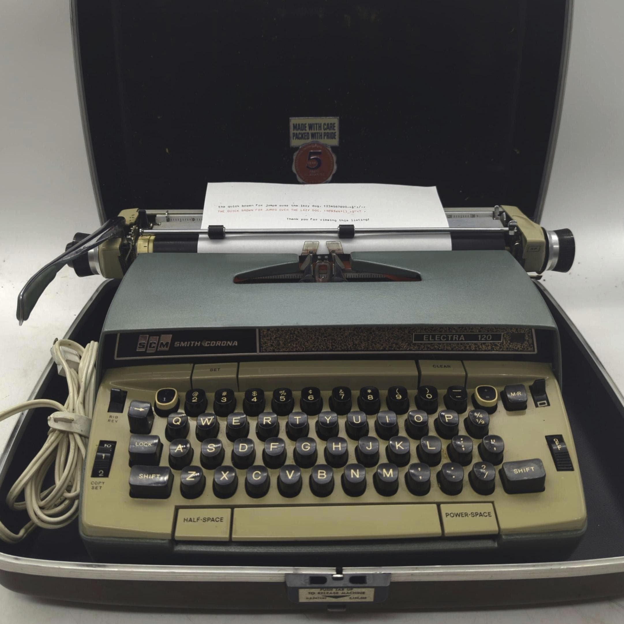 Smith Corona Electra 120 - Etsy
