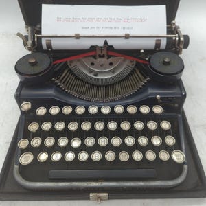 Antique Underwood Typewriter With Case - Etsy