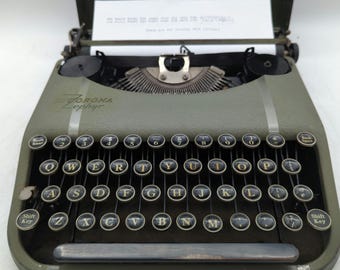 1937 Smith Corona Standard Flat Top Glossy Black Manual Portable