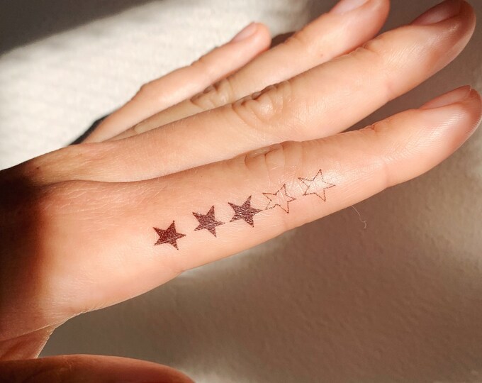 3 Star Rating Temporary Tattoo set of 2 - Etsy Canada 3 Star Rating Temporary Tattoo set of 2 - Etsy Canada