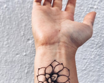 Succulent Tattoo Etsy We've decided to do a separate post for cacti tattoos (which will be posted later this week). succulent tattoo etsy