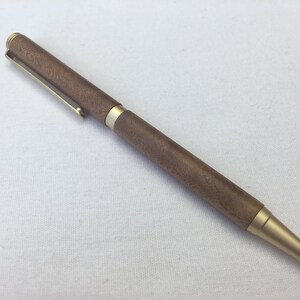 Mulberry Slimline Pen with Satin Gold Accents - Price Includes Shipping