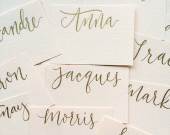 Place Cards, Custom Calligraphy