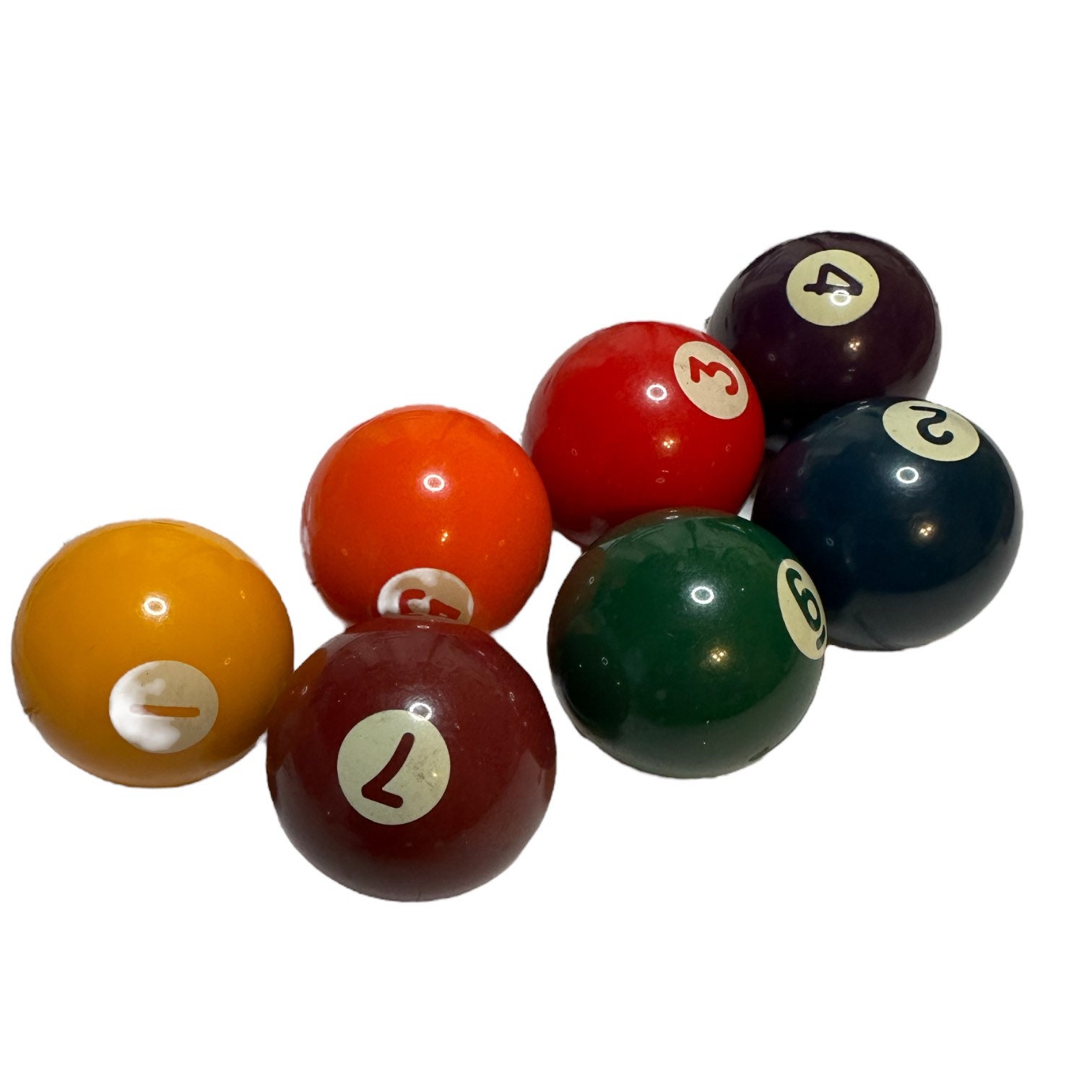 Rare Vintage Bakelite Mini Pool Balls 1 1/2in Crafts or Etsy