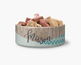 Aqua Tribal Cross Ceramic Pet Bowl - Personalized Dog Bowl - Ceramic Pet Bowl - Personalized Bowl - Monogrammed Bowl - Monogrammed Dog Bowl