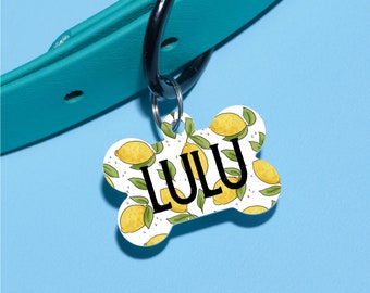 LuLu Lemon 2 Pet Tag Double Sided - Customized Dog Tag - Custom Dog Tag - Personalized Dog Tag - Monogrammed Dog Tag - Custom ID Tag