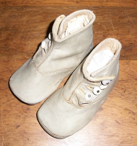 Antique Child's Button Shoes - image 1