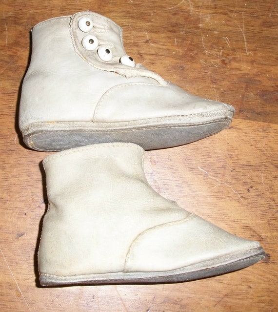 Antique Child's Button Shoes - image 3