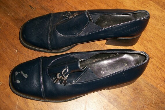 Vintage Men's Navy 1980's Roberto Rossi Loafers - image 1