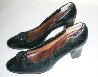 Vintage 1970's Black Heels
