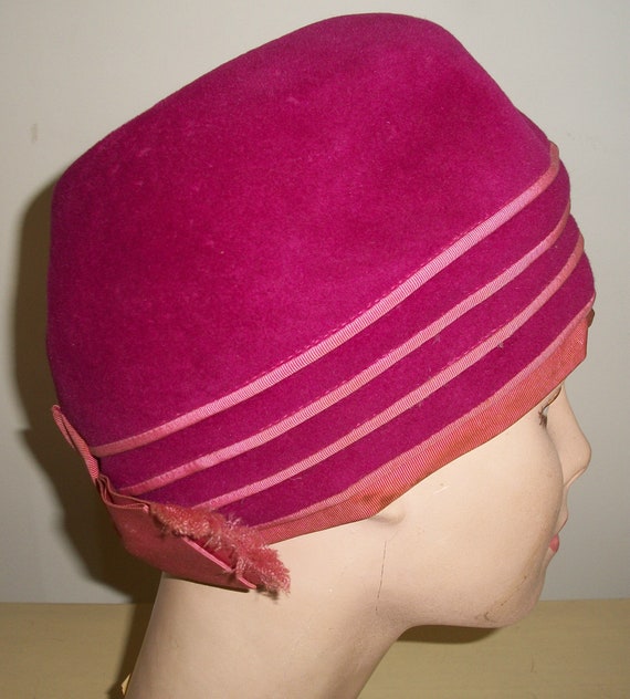 Vintage Fuscia Mr. John Jr. Turban Hat - image 4