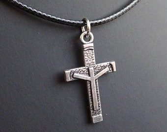 fishhook Religious Norse Viking Amulet Pattern Lucky Meaning Cross Pendant Necklace