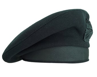Caubeen Hat Balmoral Hat French Beret Glengarry Bonnet Green Hat Wool Hat slouchy hat Tam O Shanter Hat Irish Beret