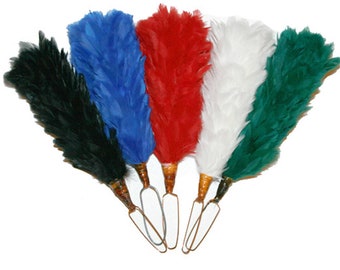 Hackle de plumas de pluma de 6" para gorro militar Glengarry Hat Scot's Balmoral Bonnet Beret, Los Highlanders