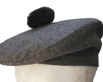 Tam O Shanter Hat Scottish Tam Balmoral Hat French Beret Glengarry Bonnet Winter Hat Wool Hat Slouchy Hat Flat Hat Gift