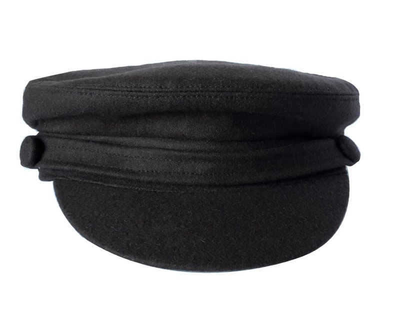 black fisherman cap