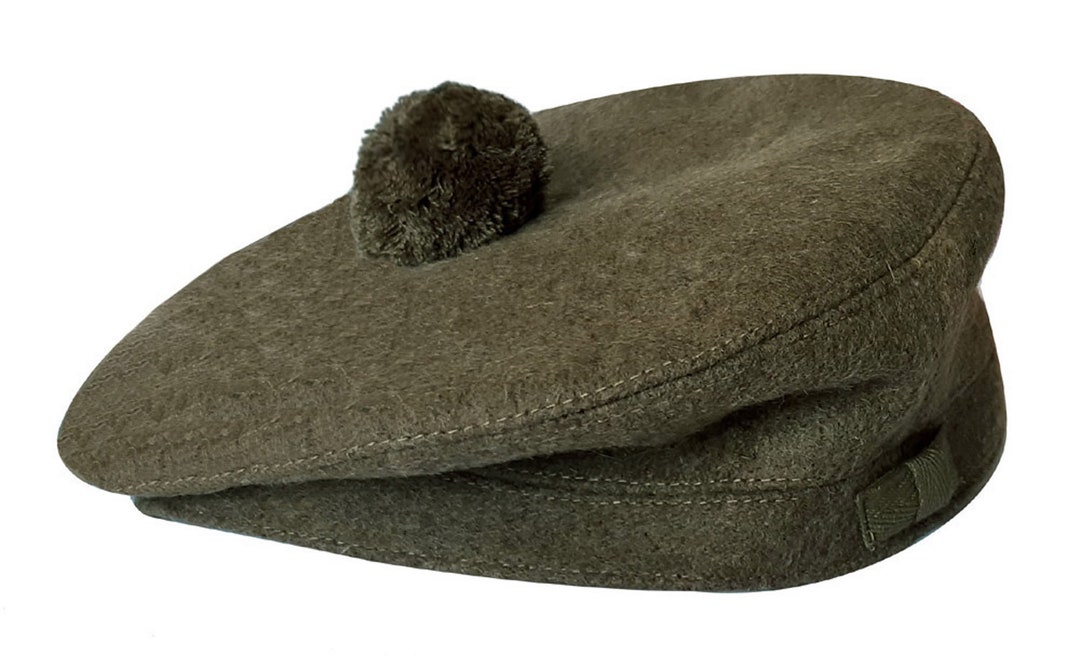 Scottish Tam Pipe Band Wool Hat / Pom Pom Bobble / Unisex Hat Glengarry Tam o Shanter Hat Hat Bonnet Beret Accessories Hats & Caps Helmets Military Helmets Blue Hat Balmoral Hat 