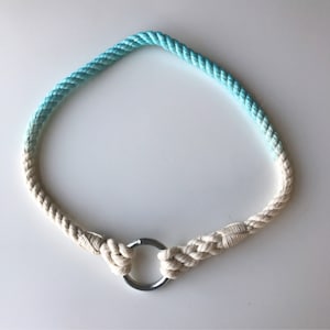 Cotton Rope ID Dog Collar: Lightweight Pet Collar