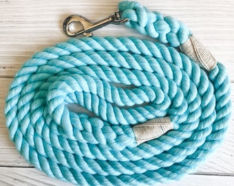 Aqua Ultra Soft Cotton Rope Dog Leash