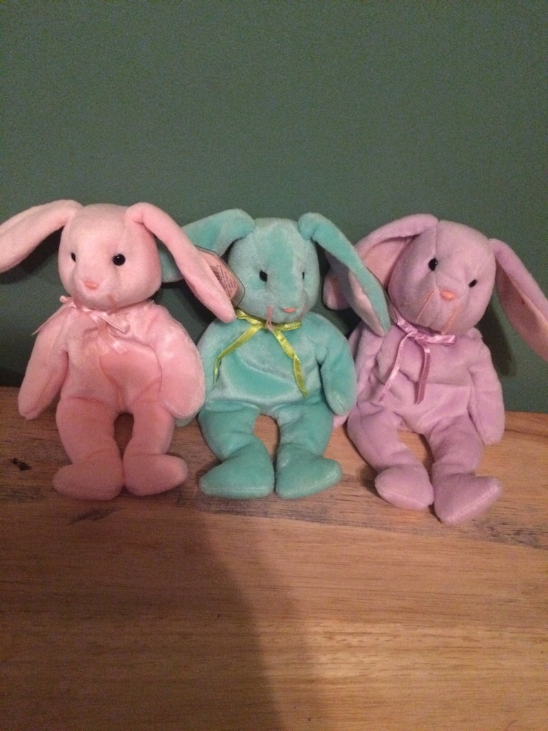 ULTRA RARE Ty Beanie Babies Hippity Hoppity & Floppity With Etsy