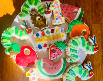 Caterpillar cookies