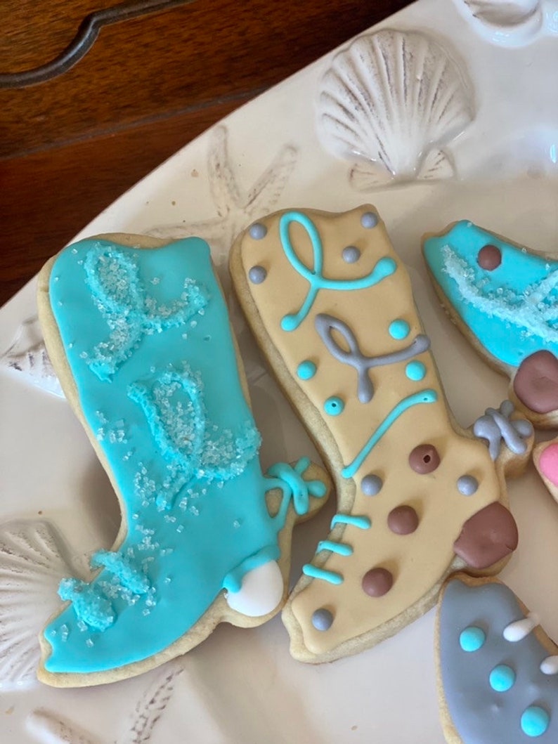 Cowgirl Boot Cookies - Etsy