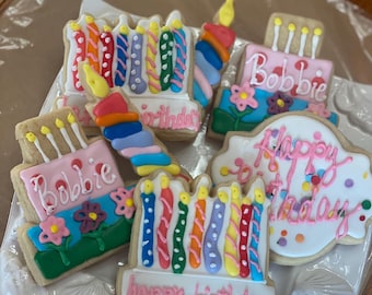 Happy Birthday cookies
