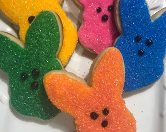 Bunny sugar sprinkle cookies