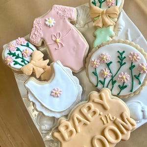 Baby in Bloom cookies
